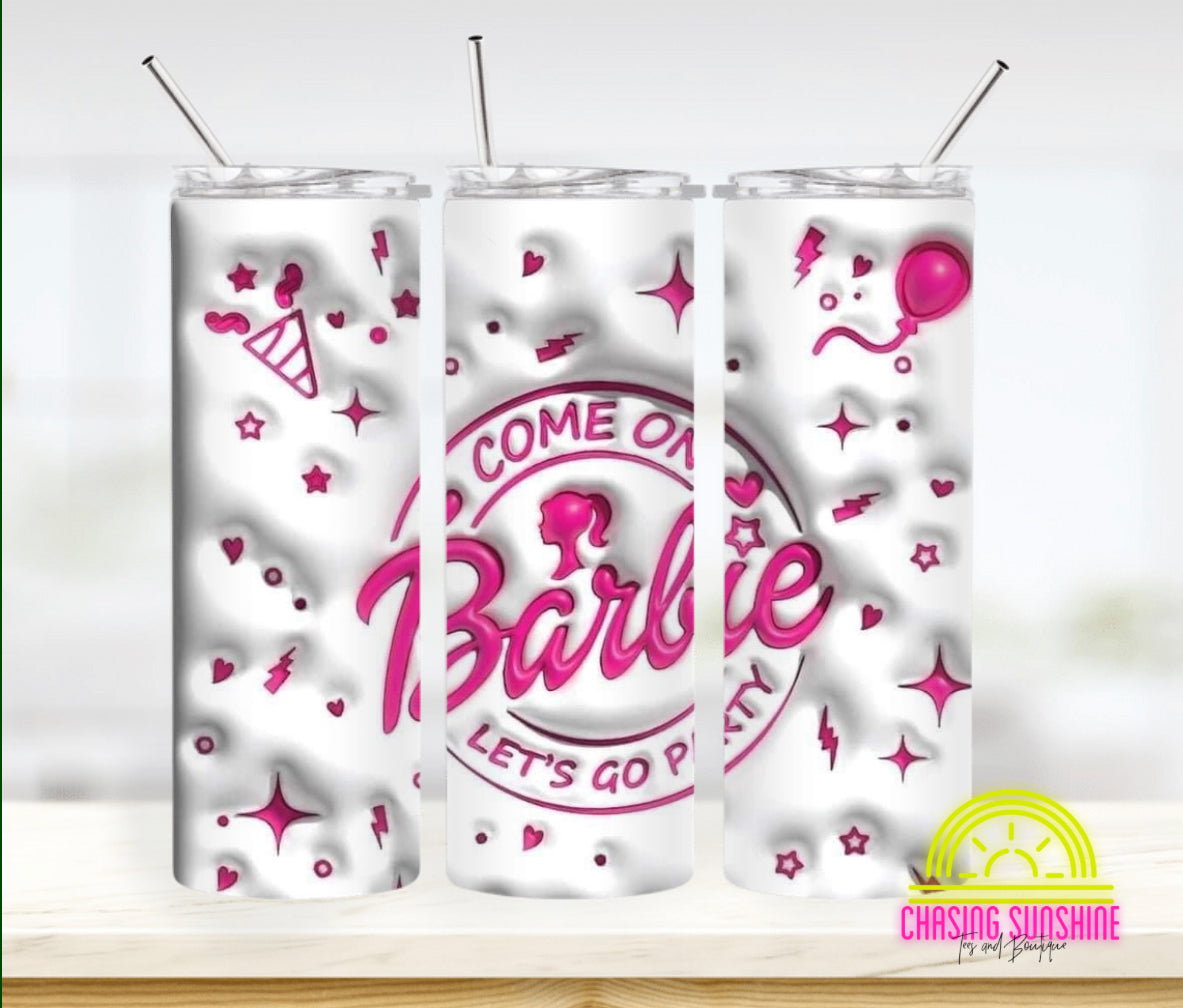 Let's Go Party-pink and white