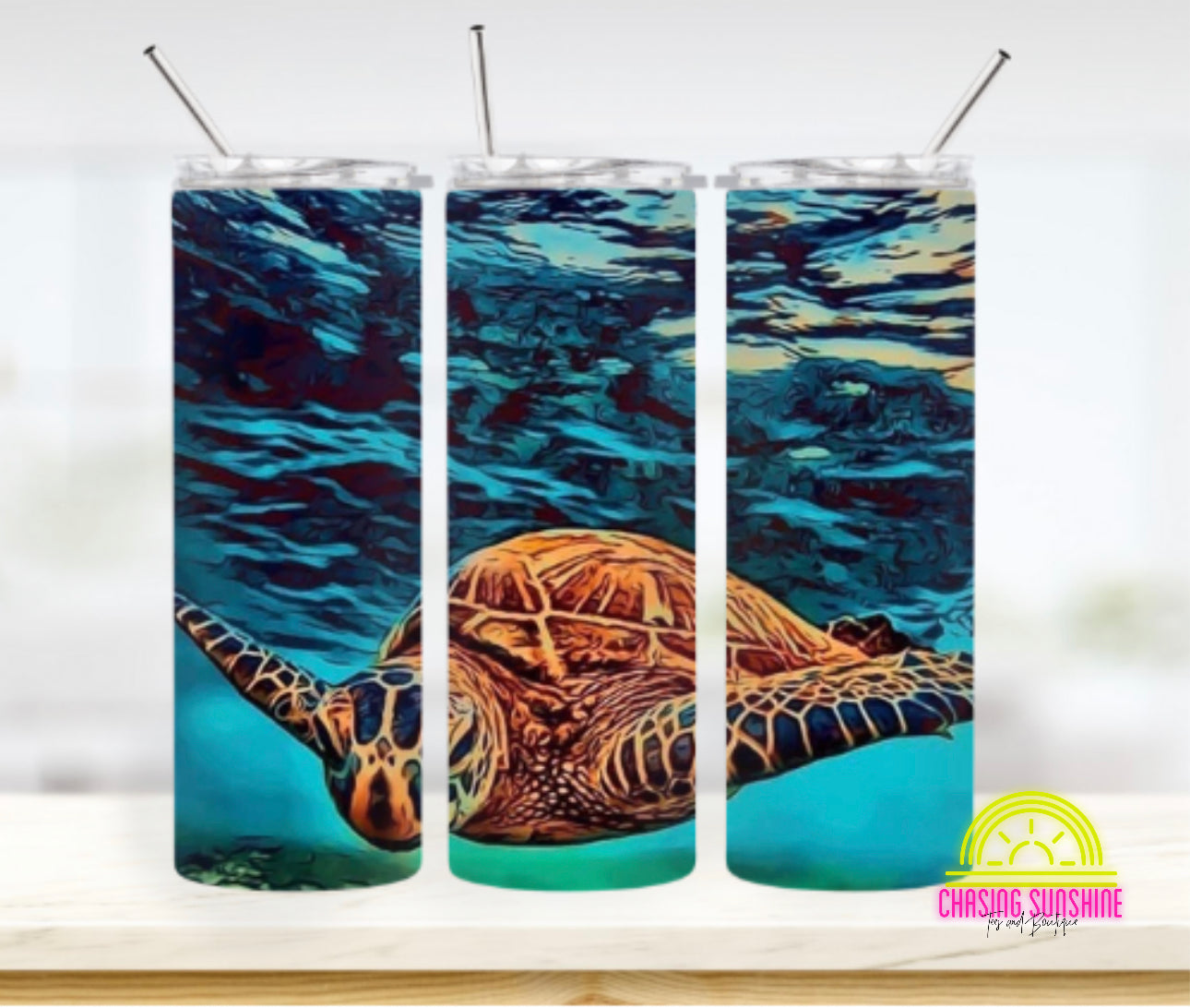 Water Color Sea Turtle