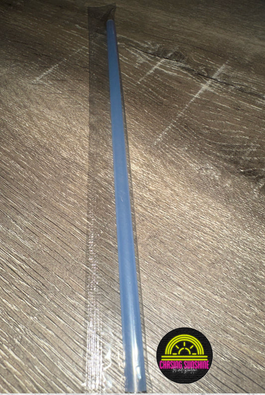 Blue to Purple Color Changing 10” Reusable Plastic Straw